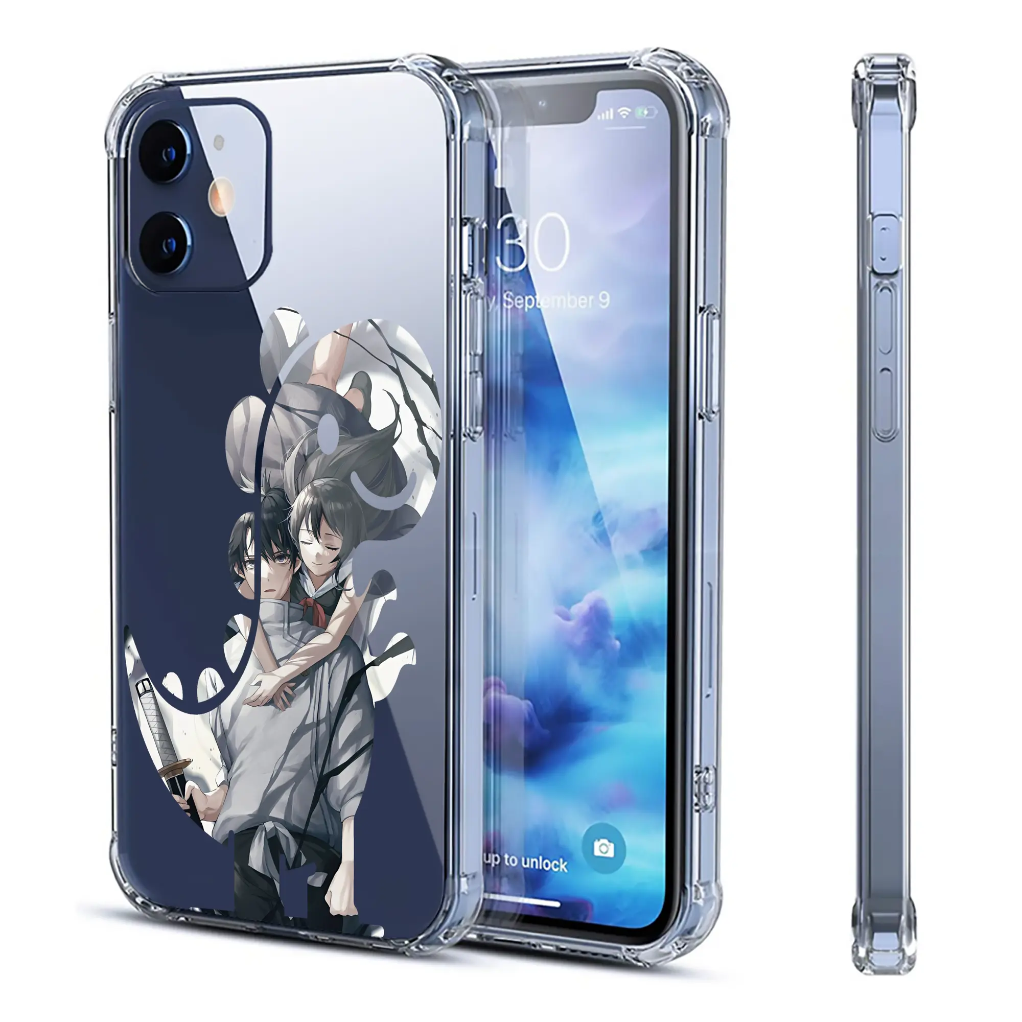 呪術廻戦 グッズ,乙骨 憂太 - IPhone 12シリーズ対応 ・ 透明スマホケース ・ クリアソフトケース ・ TPU素材 ・ 耐衝撃 ・ 高密着 ・ 防汚 防指紋 ・ 簡単着脱